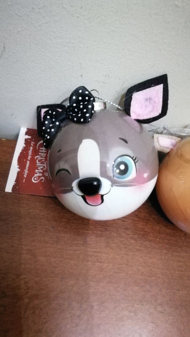 Palle natalizie faccine gatti