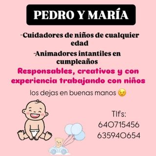 Animadores/Cuidadores de niños en eventos 