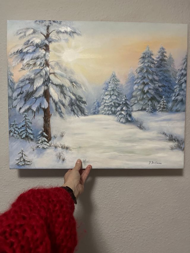 Cuadro oleo 60 por 50 aprox