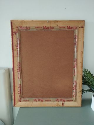 Cuadro antiguo bordao a mano