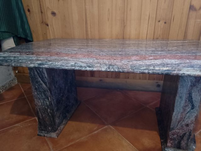 Mesa salón de mármol granito oferta hoy!