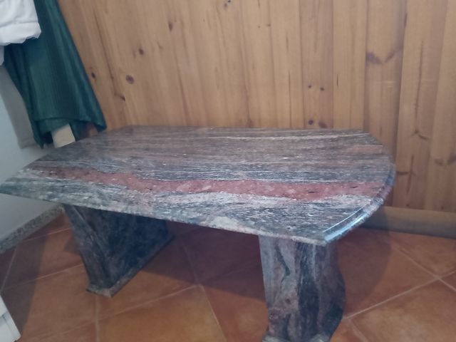 Mesa salón de mármol granito oferta hoy!