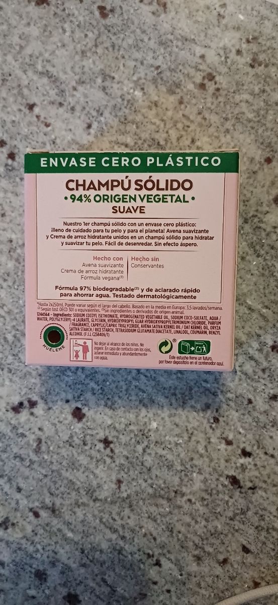 Shampoo Garnier solido