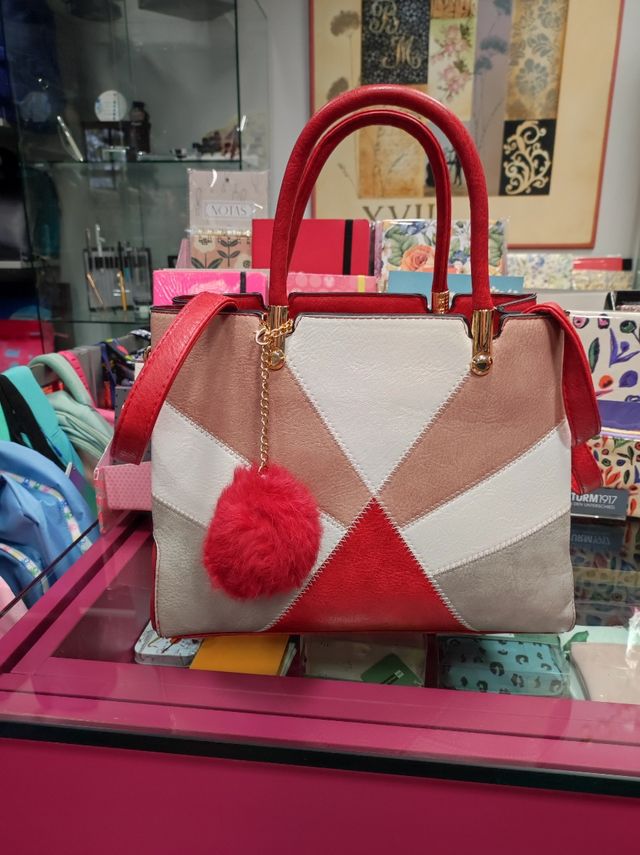 Bolso de mano con bandolera