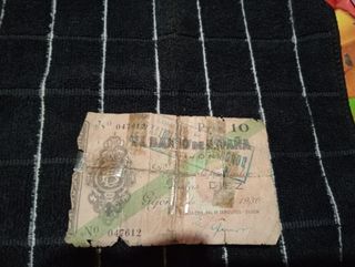 Billete 10 pesetas Gijón 1936