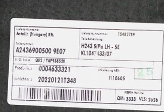 Mercedes H243 Abdeckung A2436900500
