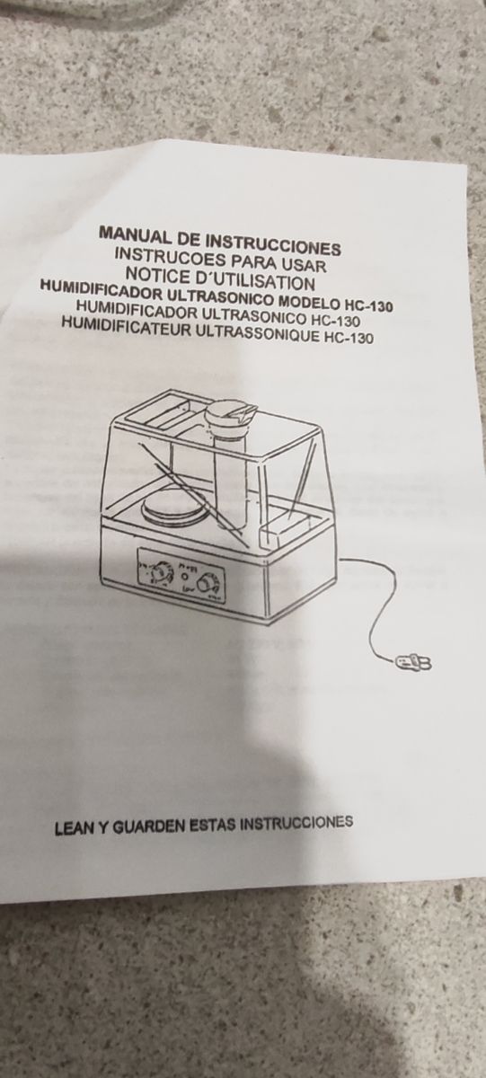 Humidificador ultrasonico Artom HC-130