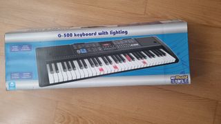 Piano portatil 61 teclas con luz