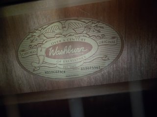 Guitarra washburn electroacústica
