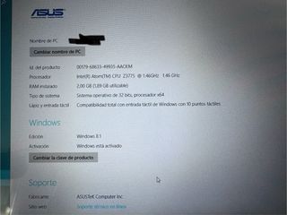 Portátil ASUS convertible en tablet