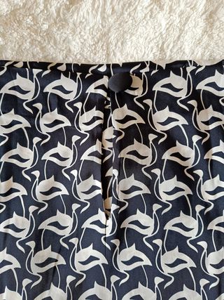 Blusa satinada estampada Zara