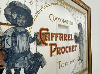 VINTAGE anni 80 - Specchio pubblicitario CAFFAREL