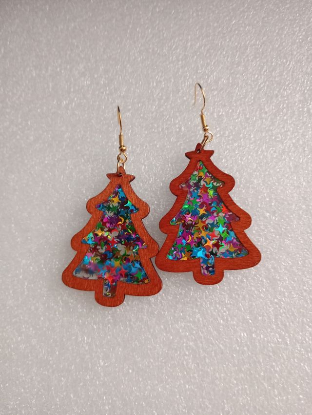 Orecchini pendenti albero di Natale