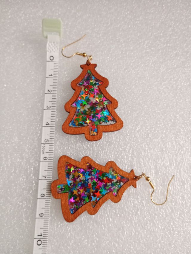 Orecchini pendenti albero di Natale