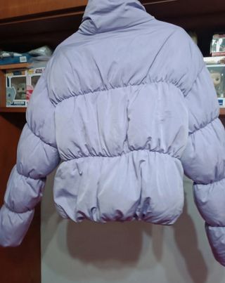 Cazadora lila Bershka