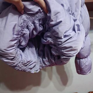 Cazadora lila Bershka