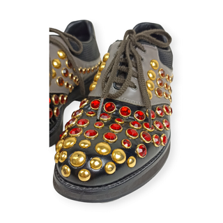 Prada zapato Oxford  hombre 2012 SS Cristal Gemstone