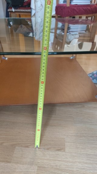 Mesa centro de cristal