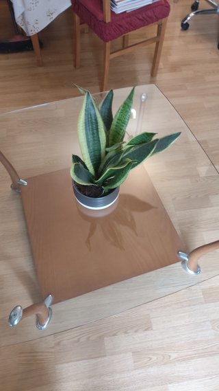Mesa centro de cristal