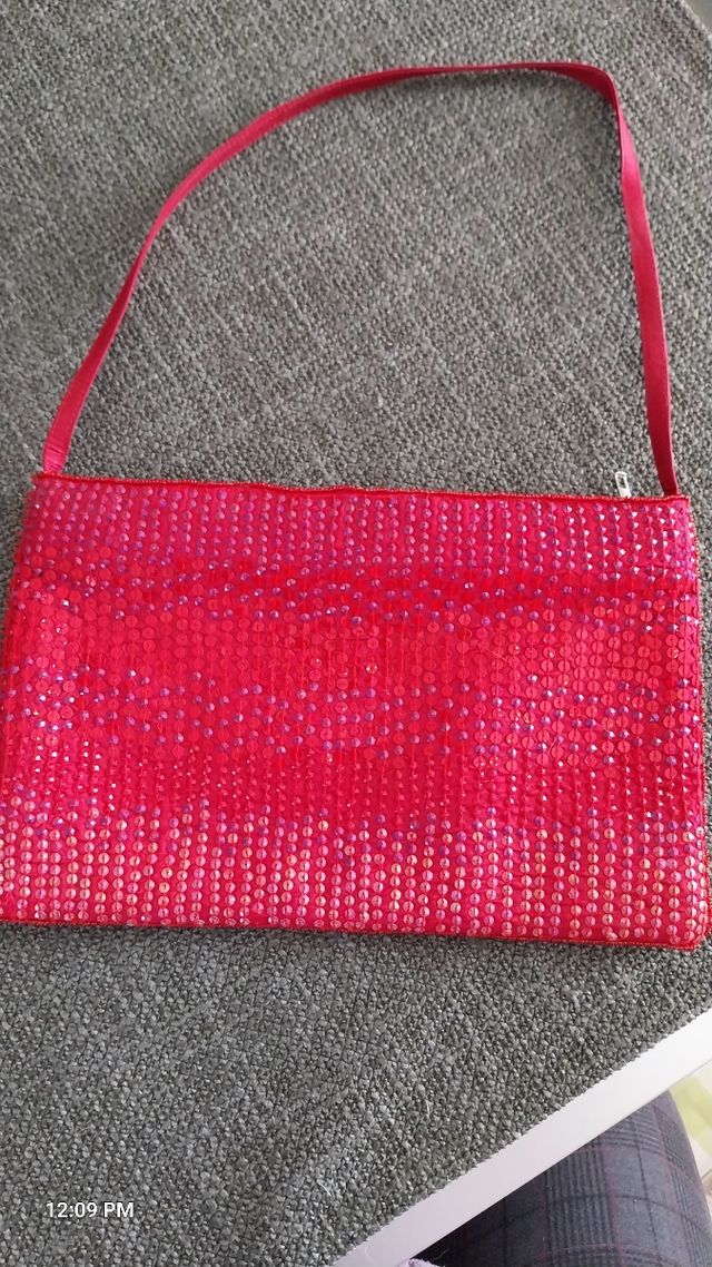 Borsetta paillettes rossa