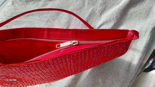 Borsetta paillettes rossa