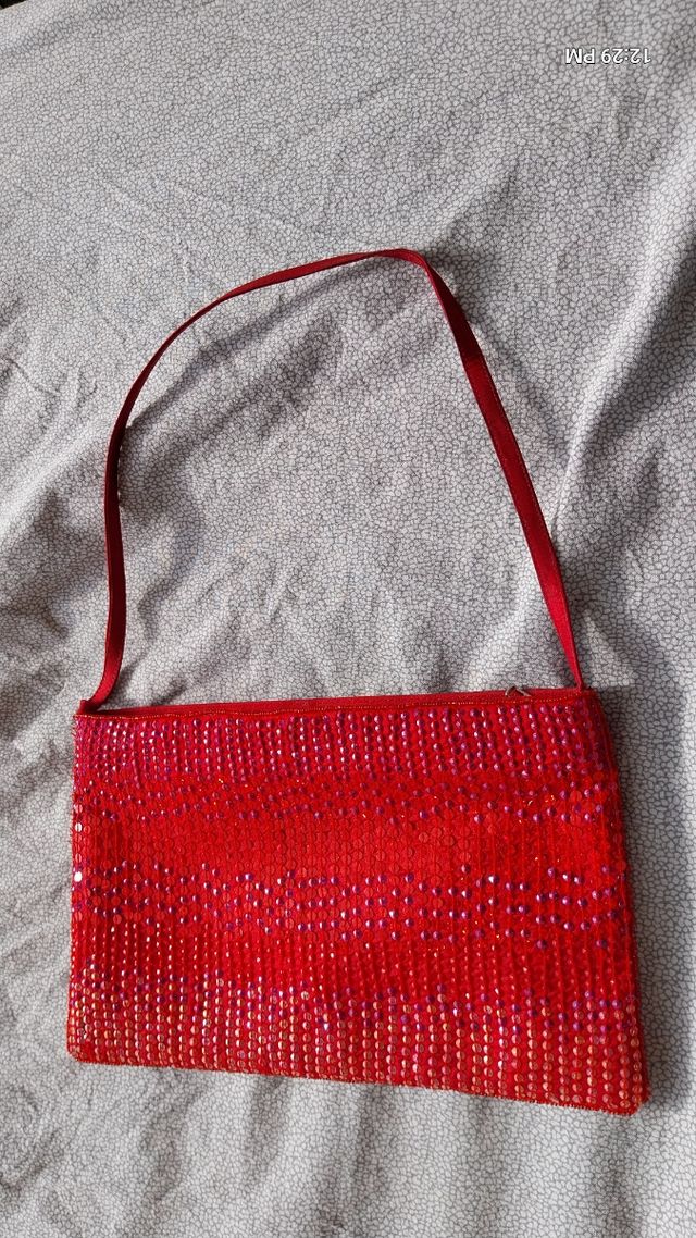 Borsetta paillettes rossa