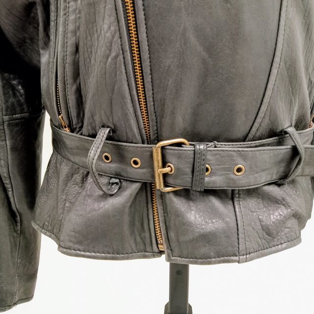 Chaqueta cuero de mujer vintage Original Trapper Leatherwear.