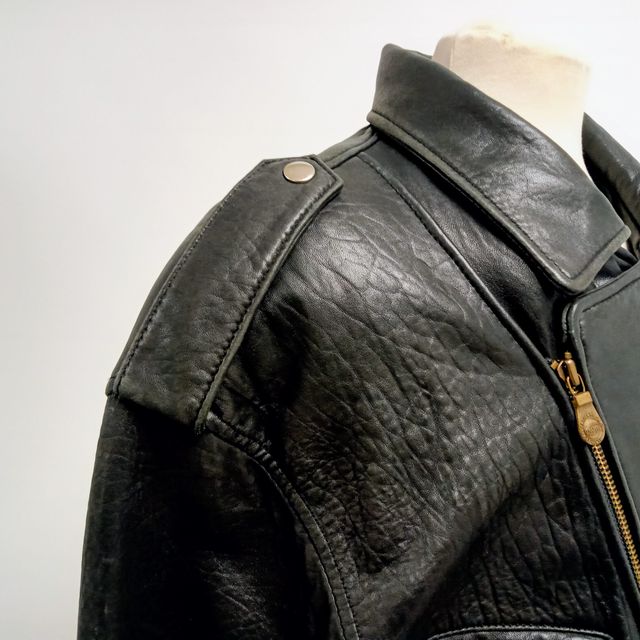 Chaqueta cuero de mujer vintage Original Trapper Leatherwear.