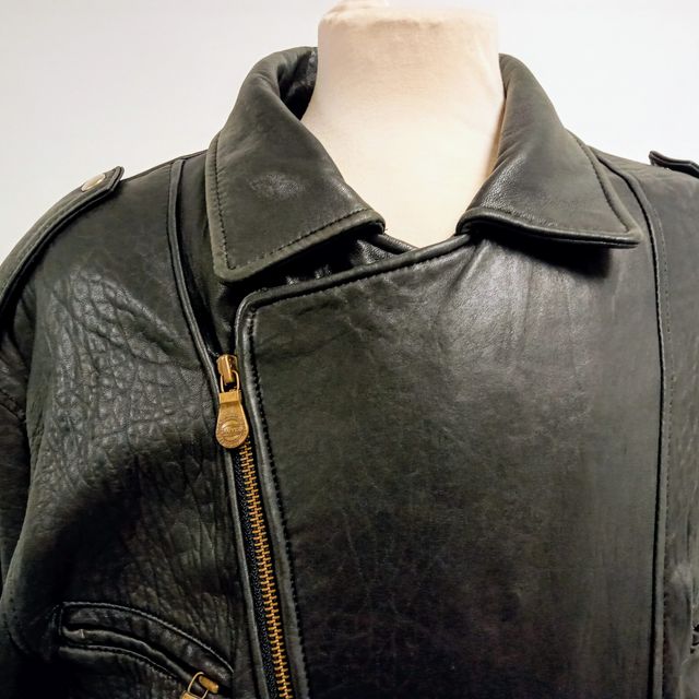 Chaqueta cuero de mujer vintage Original Trapper Leatherwear.