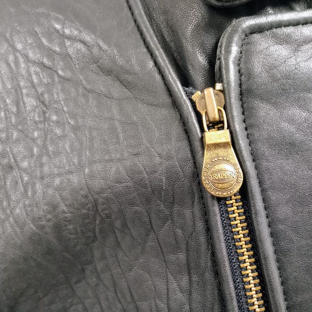 Chaqueta cuero de mujer vintage Original Trapper Leatherwear.