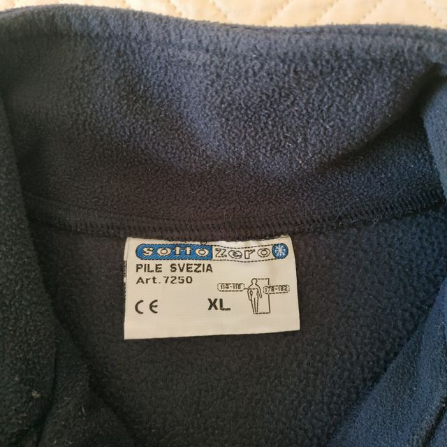 Felpa Pile lavoro XL uomo