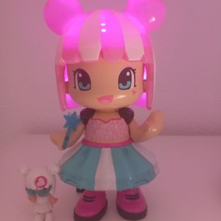 MUÑECA GRANDE PIN Y PON CON LUCES Y PEQUEÑA