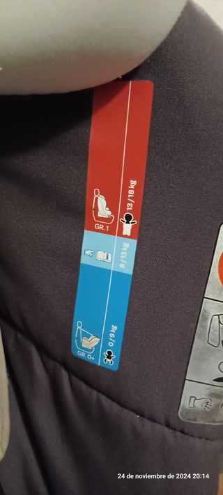 Silla de coche Grupo 0+ y 1. Bebeconfor