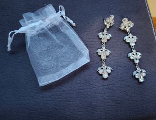 Pendientes plateados