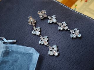 Pendientes plateados