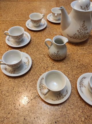 JUEGO COMPLETO DE CAFÉ LOZA PONTESA