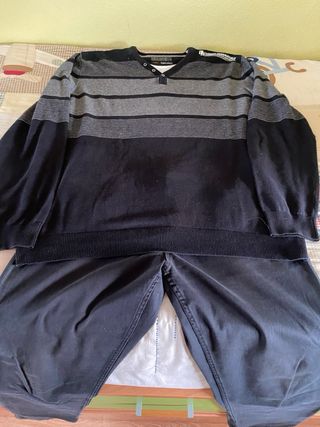 Conjunto pantalon y jersey hombre