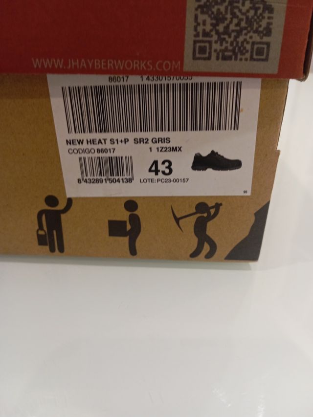 Calzado Bota Zapato de seguridad trabajo, Epi 43