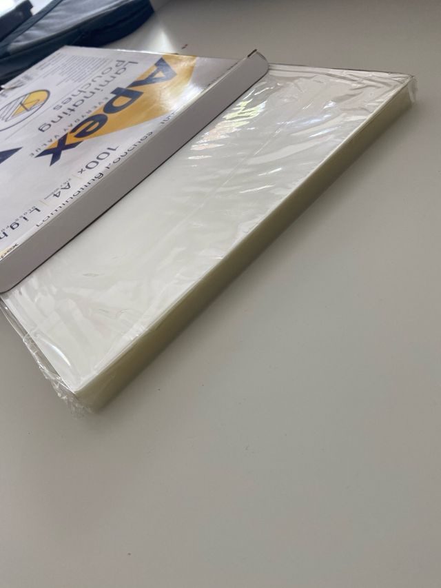 Bolsas de plastificar.