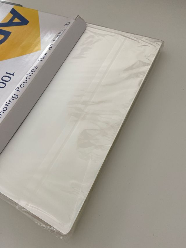 Bolsas de plastificar.