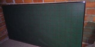 Pizarra de tiza cuadriculada