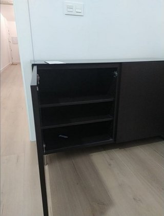 Mueble TV Besta IKEA 120x60x40 cm negro como nuevo