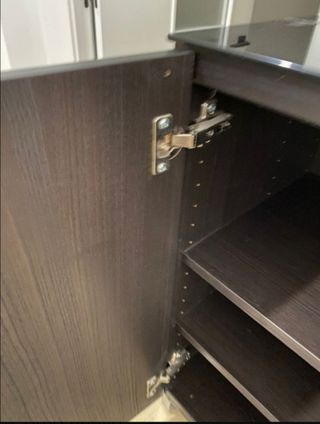 Mueble TV Besta IKEA 120x60x40 cm negro como nuevo