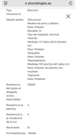 Sillón/ Butaca electrica