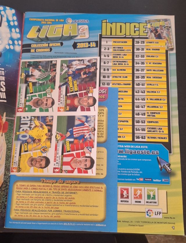 Álbum de la Liga BBVA 2013-2014