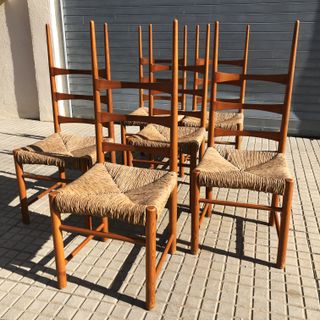 Set 6 Sillas "Billar" diseño Jordi Vilanova 1961