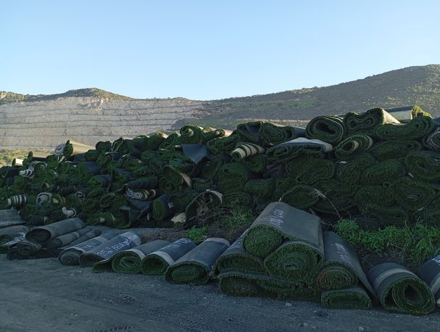 Césped artificial reciclado