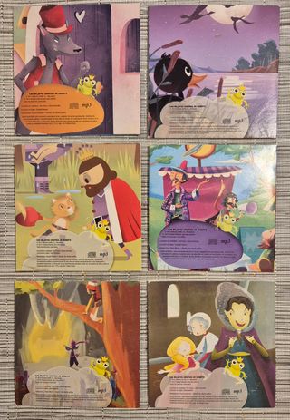 6 CDs y libros. Cuentos bilingües