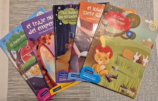 6 CDs y libros. Cuentos bilingües