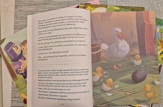 6 CDs y libros. Cuentos bilingües